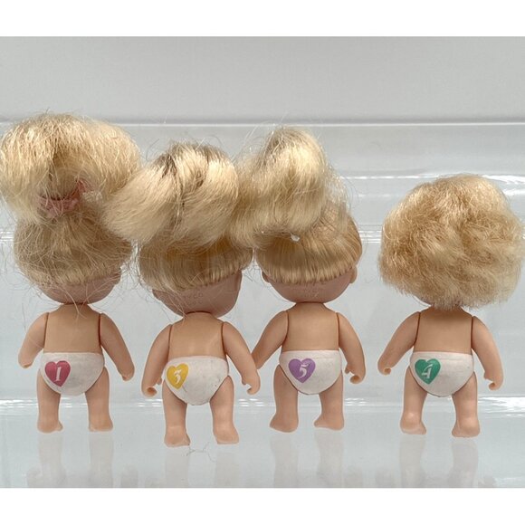 4 VINTAGE 1990 QUINTS TYCO REPLACEMENT DOLLS BLONDE HAIR BLUE EYES - Picture 2 of 12